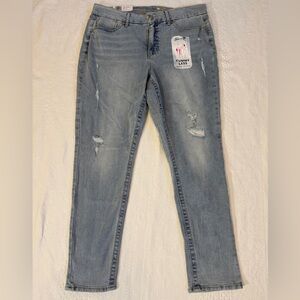 NWT Seven 7 Tummyless High Rise Skinny Jeans Distressed Women’s Size 16